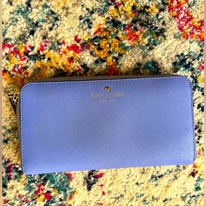 Gently used Kate Spade Wallet. Periwinkle